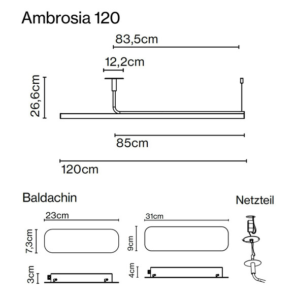 Marset Ambrosia 120 LED-Pendelleuchte - SONDERPREIS