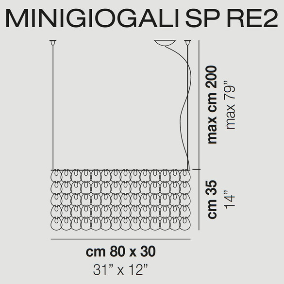 Vistosi Minigiogali SP RE2 Pendelleuchte (E27)