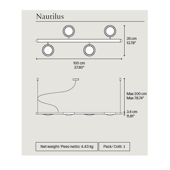 Lodes NAUTILUS Single & Starting LED-Pendelleuchte - SONDERPREIS