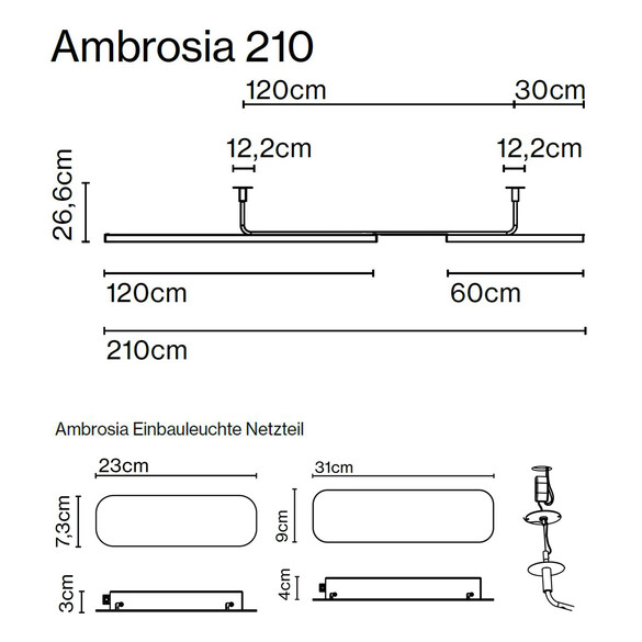 Marset Ambrosia 210 LED-Pendelleuchte
