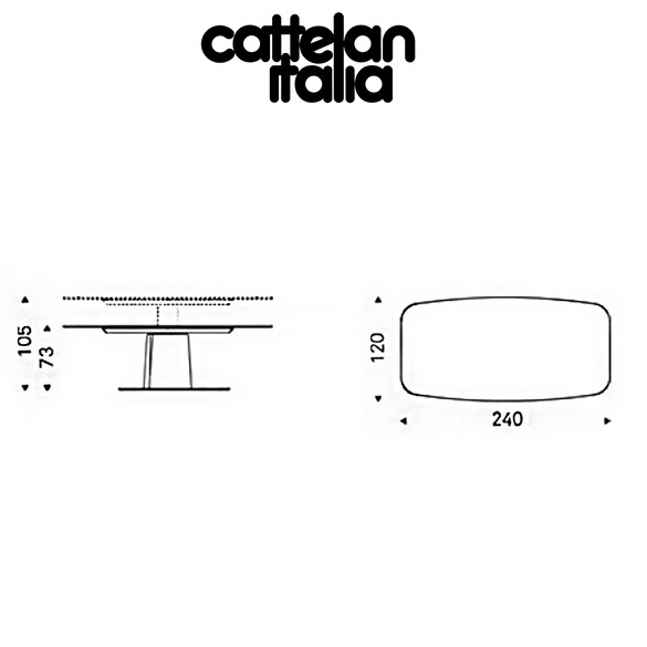 Cattelan Italia AVIATOR KERAMIK LIFT elektrisch höhenverstellbarer Esstisch