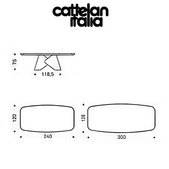 Cattelan Italia SCOTT KERAMIK PREMIUM Esstisch mit Keramikplatte