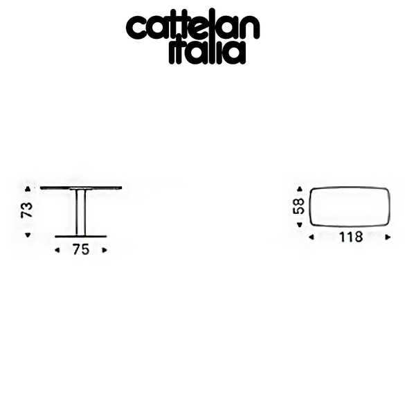Cattelan Italia RUN KERAMIK Schreibtisch mit Keramikplatte