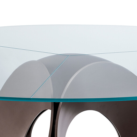 Arketipo ORACLE Tisch mit Glasplatte Ø 180 cm