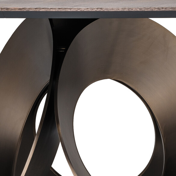 Arketipo ORACLE Tisch mit Holzplatte Ø 180 cm