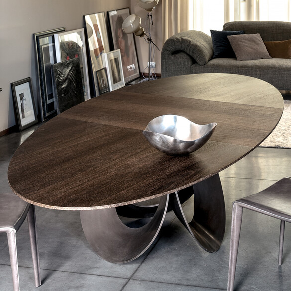 Arketipo ORACLE Tisch mit Holzplatte 300x125 cm