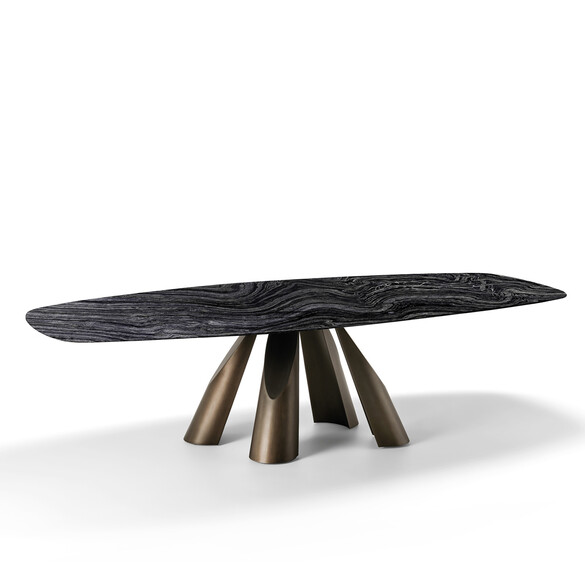 Arketipo PRINCE Tisch mit Marmorplatte 250 cm