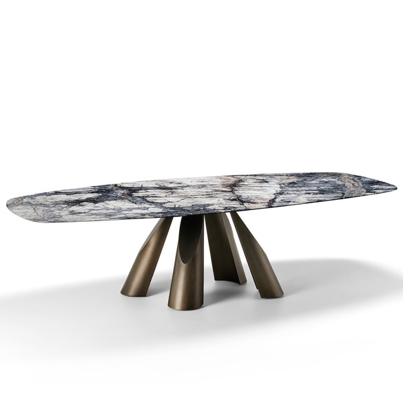 Arketipo PRINCE Tisch mit Marmorplatte 300 cm