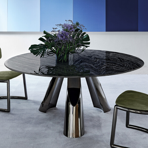 Arketipo PRINCE Tisch mit Marmorplatte  160/220 cm