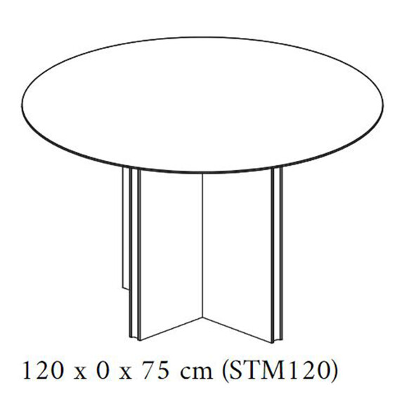 Punt STOCKHOLM Designer Tisch  120 cm (STM120)