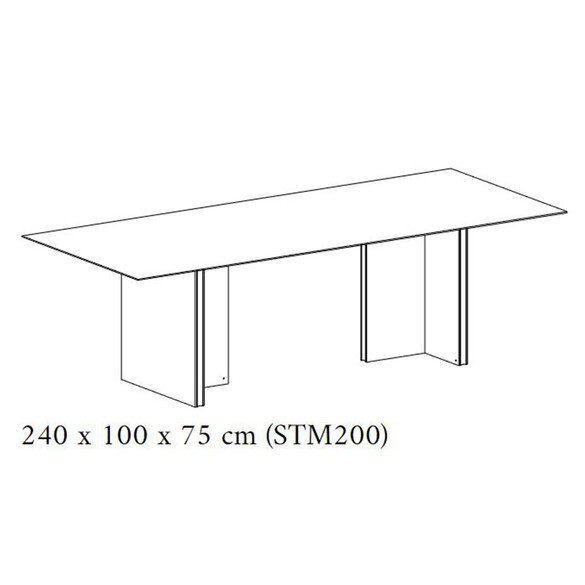 Punt STOCKHOLM Designer Tisch 240 cm (STM200)