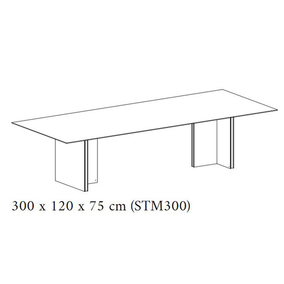 Punt STOCKHOLM Designer Tisch 300 cm (STM300)