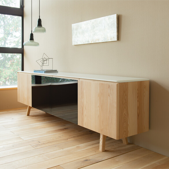 CondeHouse TEN Sideboard mit Acrylglasfront & Holz