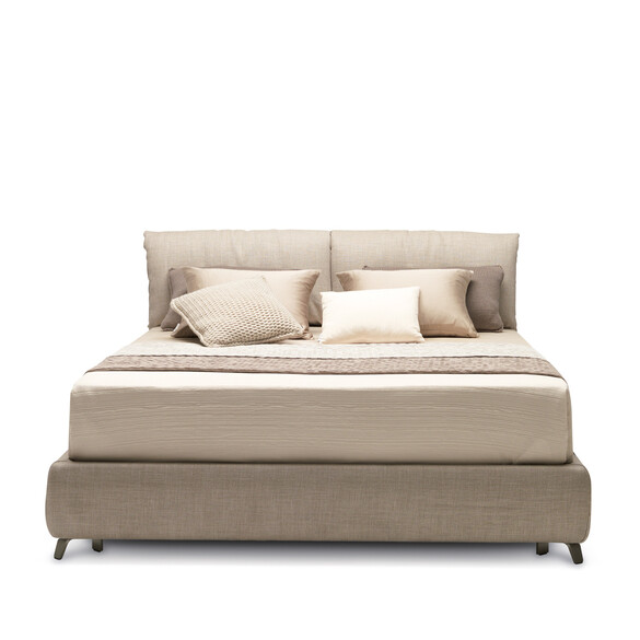 MisuraEmme BEATRICE Bett mit Bettkasten 160x200 cm, Stoff- oder Lederbezug