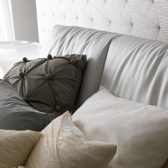 MisuraEmme BEATRICE Bett mit Bettkasten 180x200 cm, Stoff- oder Lederbezug