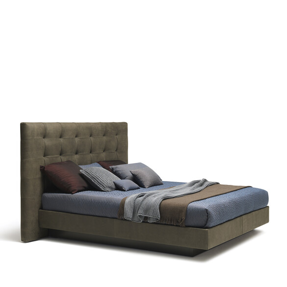 MisuraEmme FRIDA Bett mit Bettkasten 160x200 cm, Stoff- oder Lederbezug
