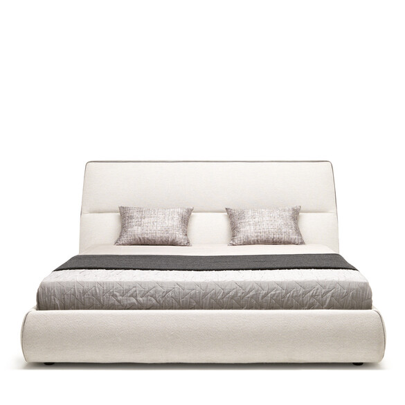 MisuraEmme COSY Bett mit Bettkasten 180x200 cm, Stoff- oder Lederbezug