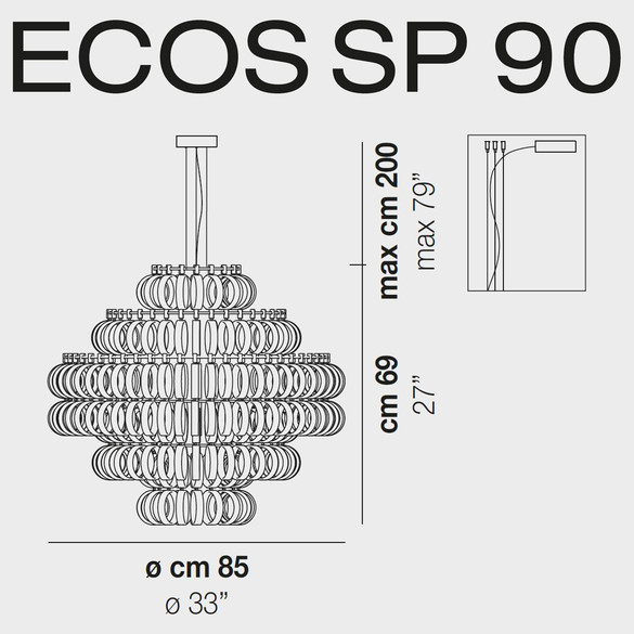 Vistosi Ecos SP 90 Pendelleuchte (E27)
