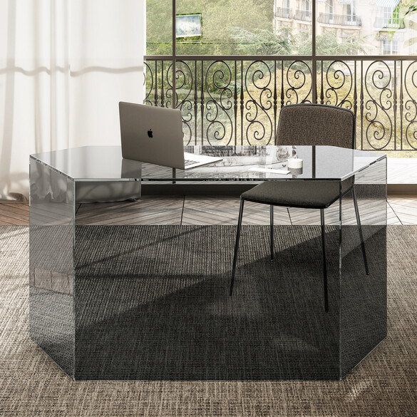 Lago LIVRE DESK Designer Schreibtisch aus Glas (2650)