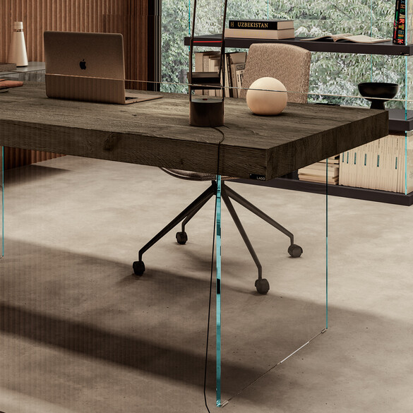 Lago AIR DESK Designer Schreibtisch mit Schublade (2746B)