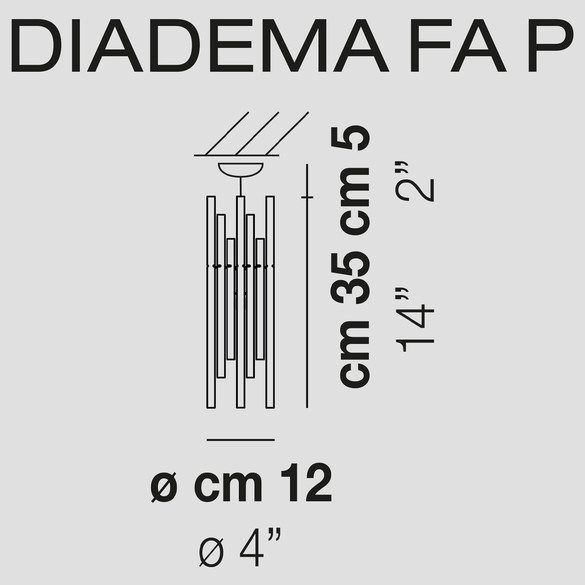 Vistosi Diadema FA P Deckenleuchte (G9)