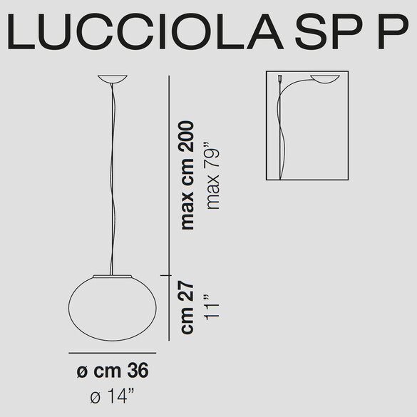 Vistosi Lucciola SP P Pendelleuchte (E27)