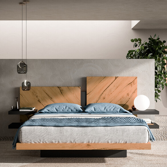 Ozzio NAZARE Designer Bett 180x200 cm mit Bettkasten (L011)