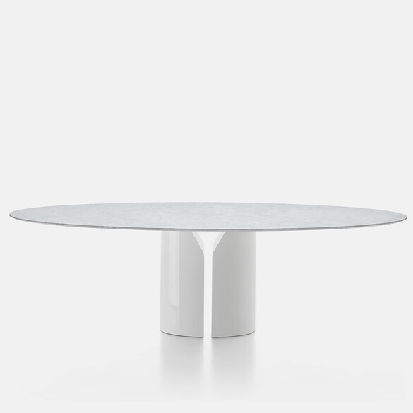 MDF Italia NVL TABLE Designer Tisch Ø 150 cm, Marmorplatte