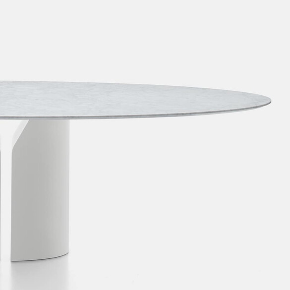 MDF Italia NVL TABLE Designer Tisch Ø 180 cm, Marmorplatte