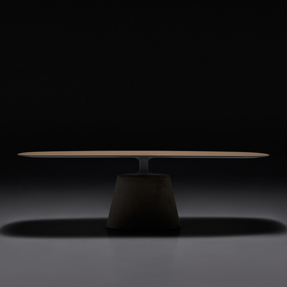 MDF Italia ROCK TABLE MAXI Tisch 240 cm, Holzplatte