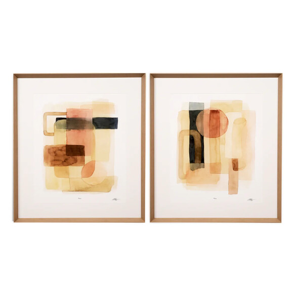 EICHHOLTZ Print Sun and Sand by Grace Popp 2er Set, 78x88 cm