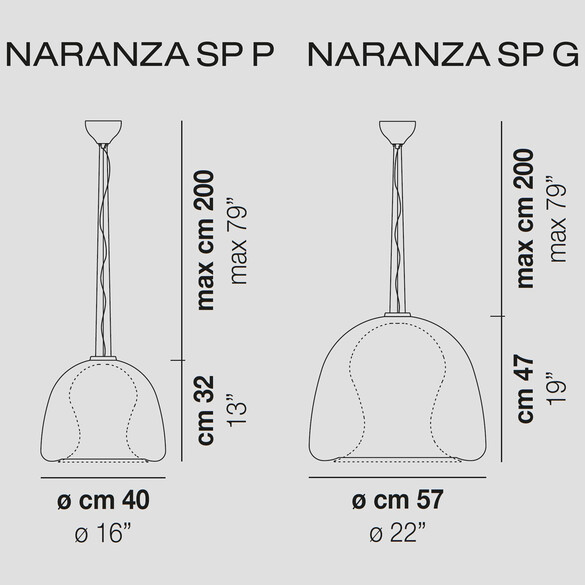 Vistosi Naranza SP P/G Pendelleuchte (E27)
