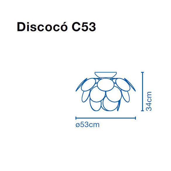 Marset Discoco C53 Deckenleuchte Ø 53 cm