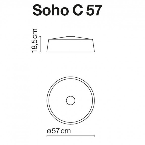 Marset Soho C57 LED-Deckenleuchte