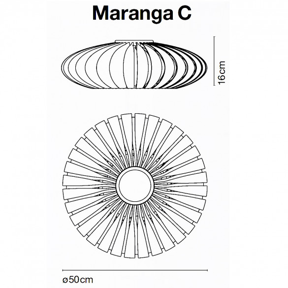 Marset Maranga C Deckenleuchte Ø 50 cm