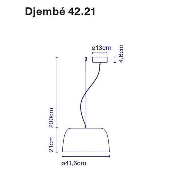 Marset Djembé 42.21 LED-Pendelleuchte Ø 41,6 cm