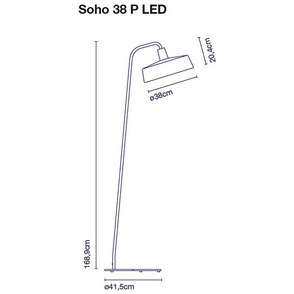 Marset Soho 38 P LED-Stehleuchte, Outdoor