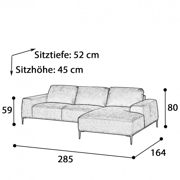 EICHHOLTZ Montado Lounge Sofa, Grau