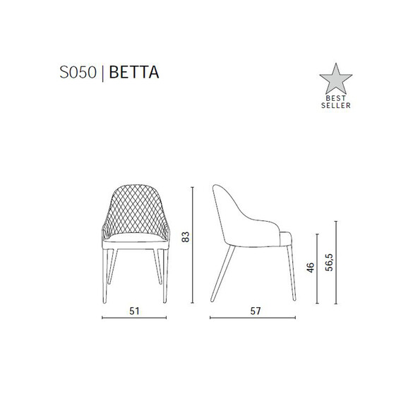 Ozzio BETTA Designer Stuhl (S050)
