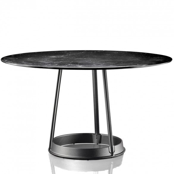 MAGIS Brut Tisch Ø 130 cm mit Marmorplatte