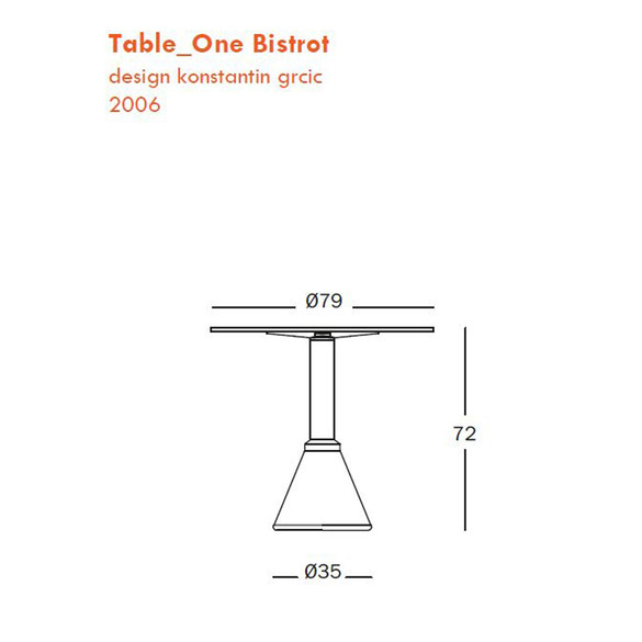 MAGIS Table One Bistrot Tisch  79 cm
