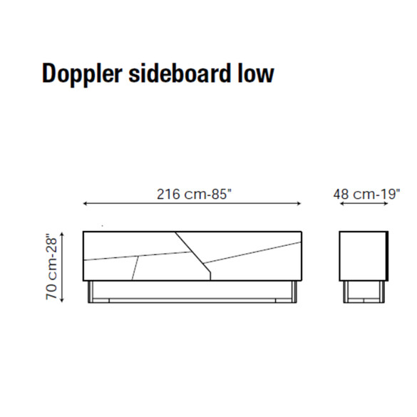 Bonaldo DOPPLER LOW Designer Sideboard