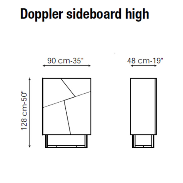 Bonaldo DOPPLER HIGH Designer Sideboard