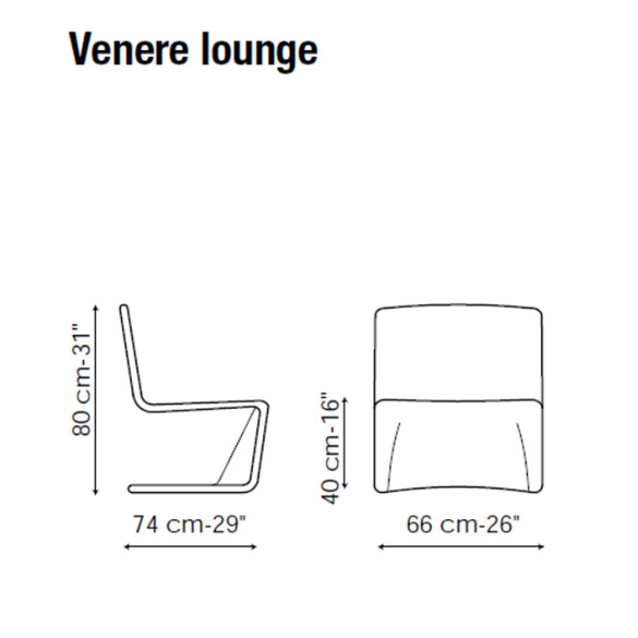 Bonaldo VENERE Designer Lounge Stuhl