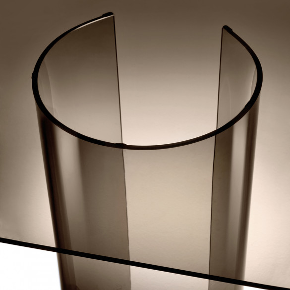 FIAM Luxor Esstisch 240x120 cm, Bronzeglas