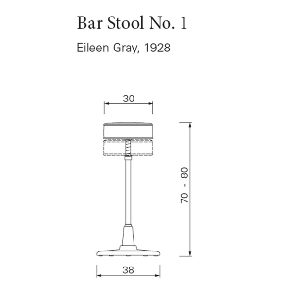 ClassiCon BAR STOOL No. 1 Barhocker