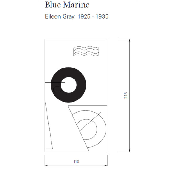 ClassiCon BLUE MARINE RUG Teppich 215x110 cm