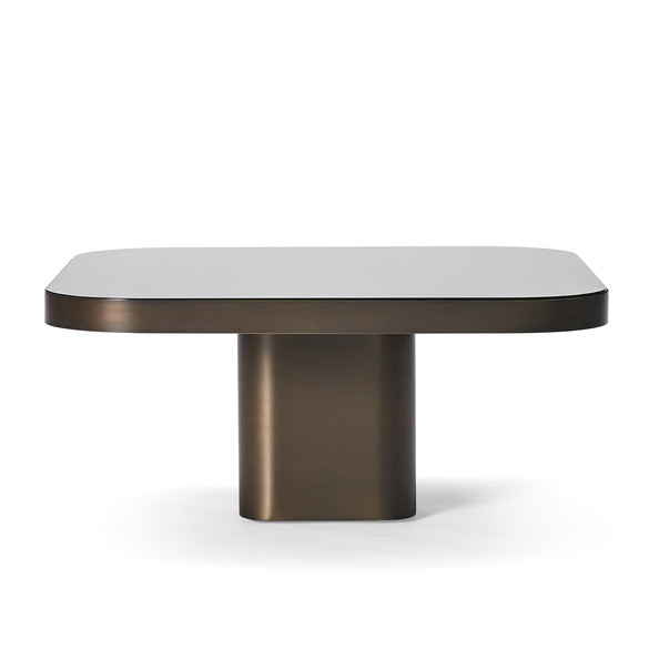 ClassiCon BOW COFFEE TABLE Couchtisch 70x70 cm, Messing brüniert