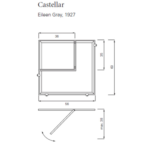 ClassiCon CASTELLAR Spiegel 58x64 cm