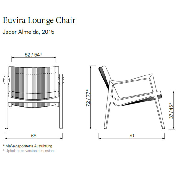 ClassiCon EUVIRA LOUNGE Stuhl, Kordelbespannung